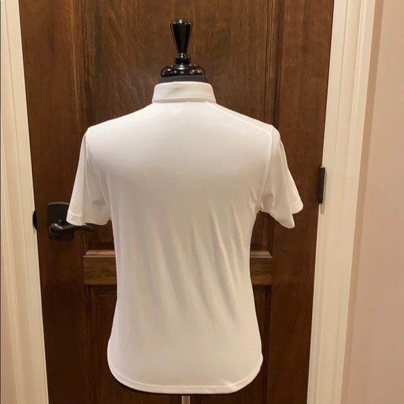 UNIQLO white polo shirt 57% cotton 43% Nylon - Picture 2 of 4